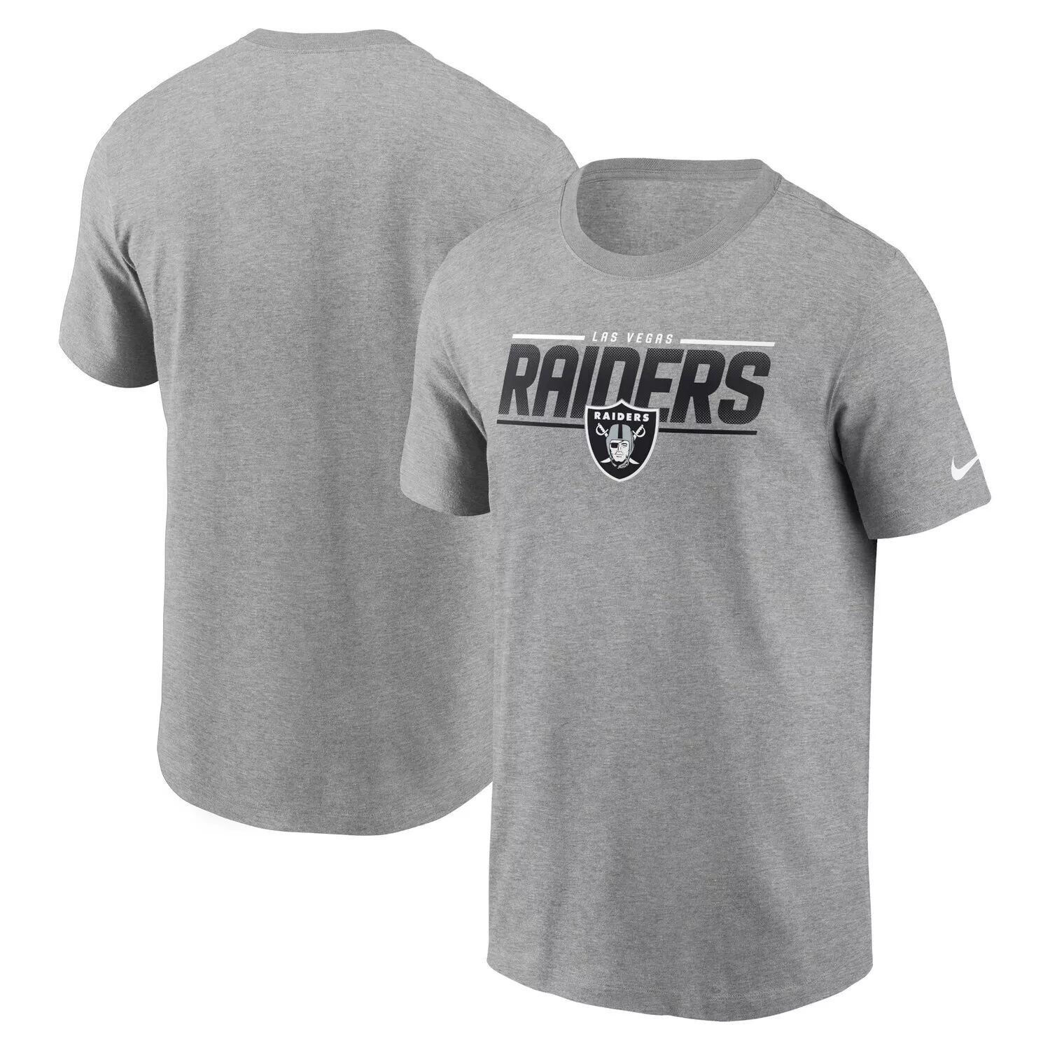 

Мужская серая футболка с принтом Las Vegas Raiders Muscle Nike, Серый