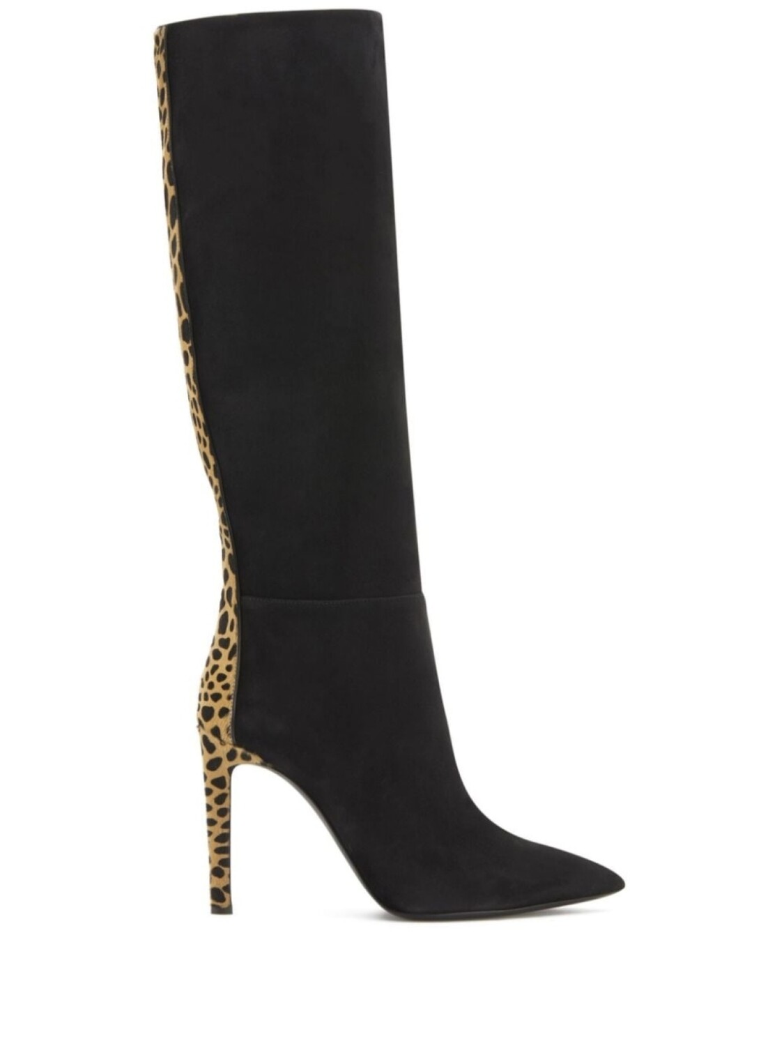 

Giuseppe Zanotti сапоги Amal 105 с леопардовым принтом, черный