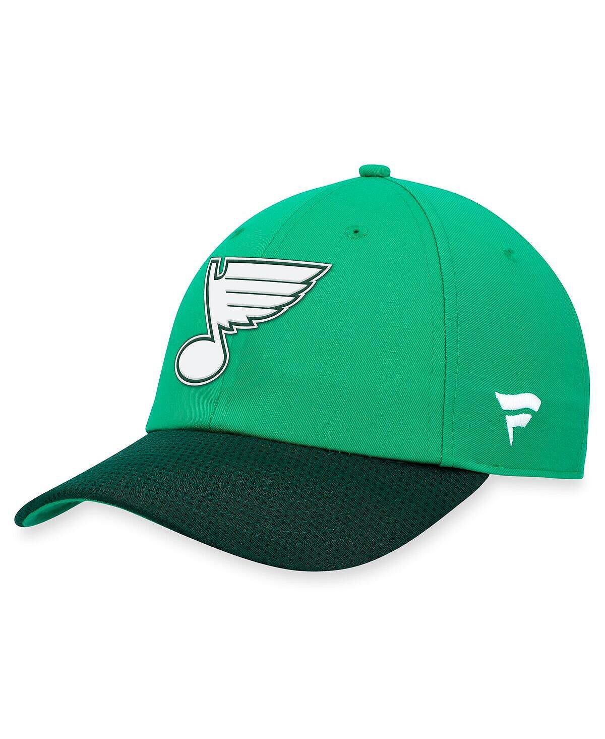 

Мужская регулируемая шляпа с логотипом Kelly Green St. Louis Blues ко Дню Святого Патрика Fanatics