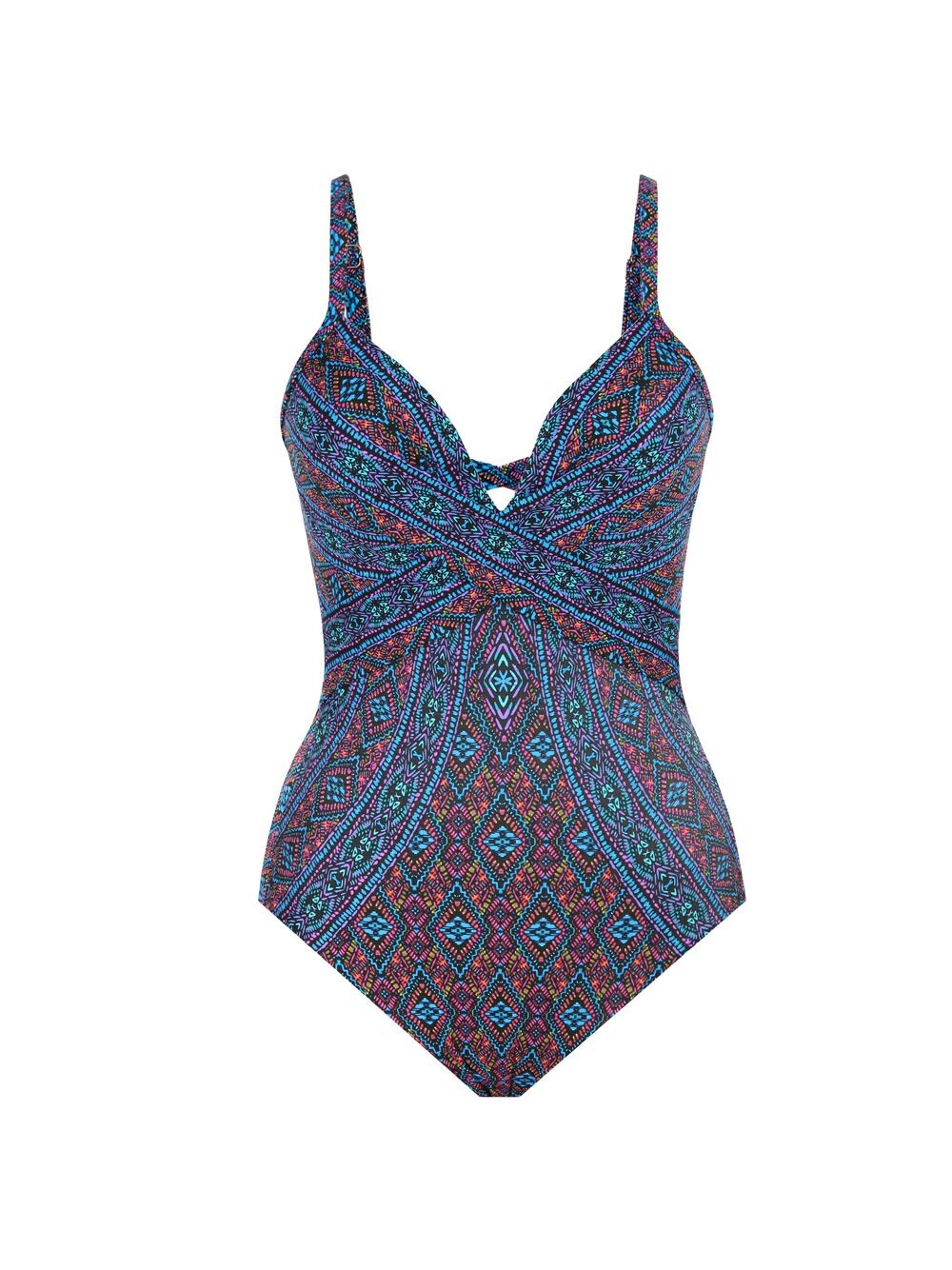 

Слитный купальник Romani Captivate Miraclesuit Swim, разноцветный, Серый