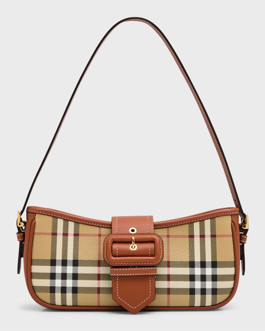 

Сумка через плечо с пряжкой в ​​клетку Burberry