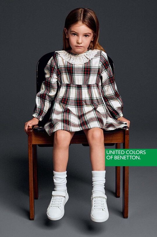 

Детское платье United Colors of Benetton, бежевый