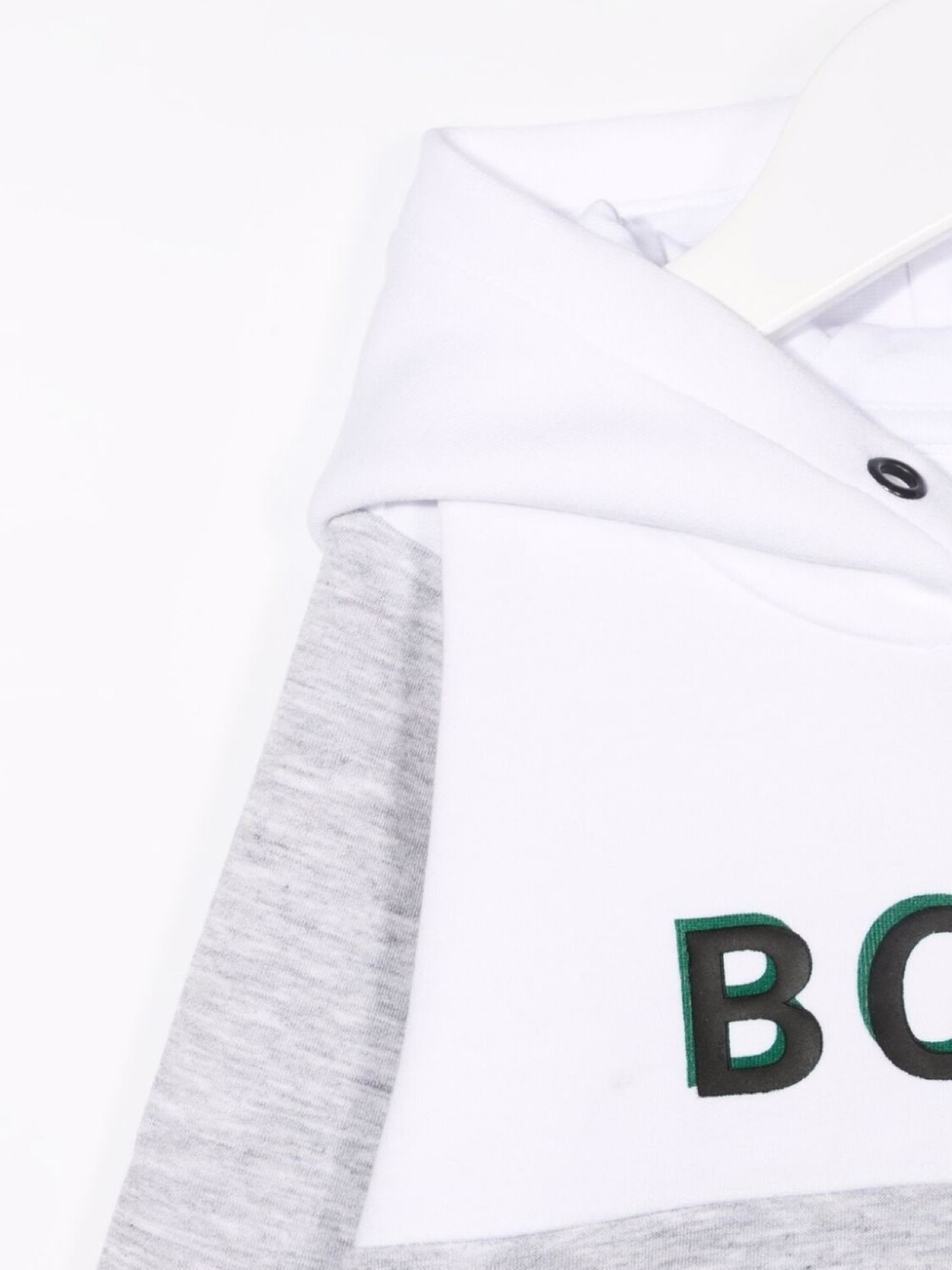 

BOSS Kidswear худи с логотипом, белый