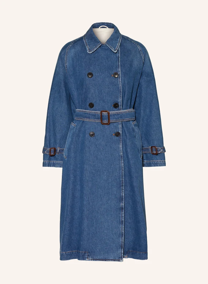 

Тренч blasy из джинсовой ткани Weekend Maxmara, синий