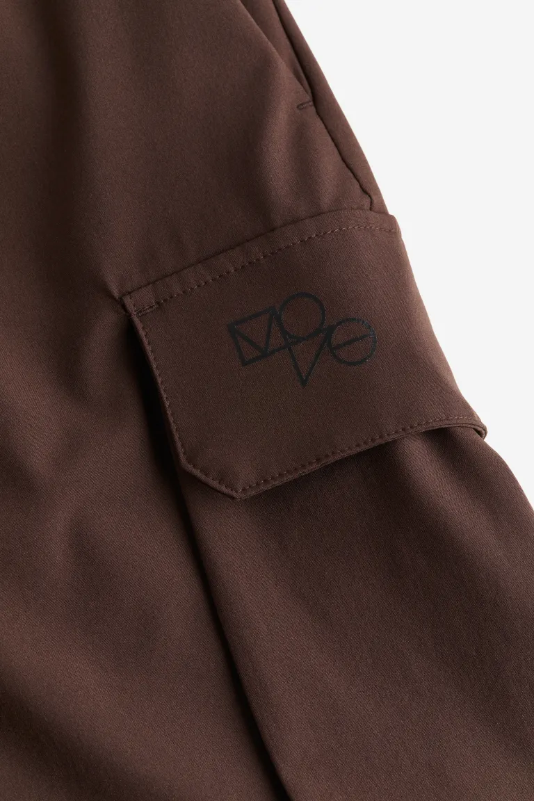 Спортивные шорты карго drymove H&M, коричневый
