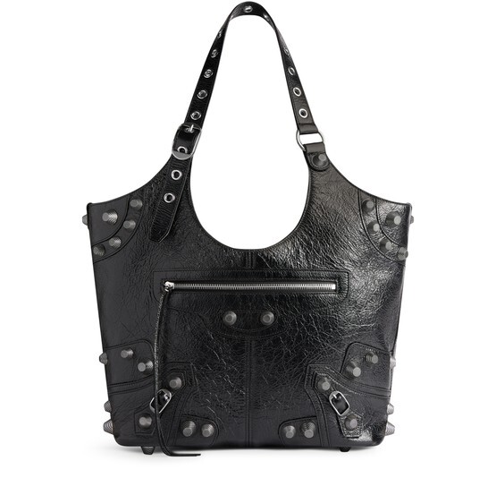 

Средняя сумка для переноски Le Cagole Balenciaga, черный