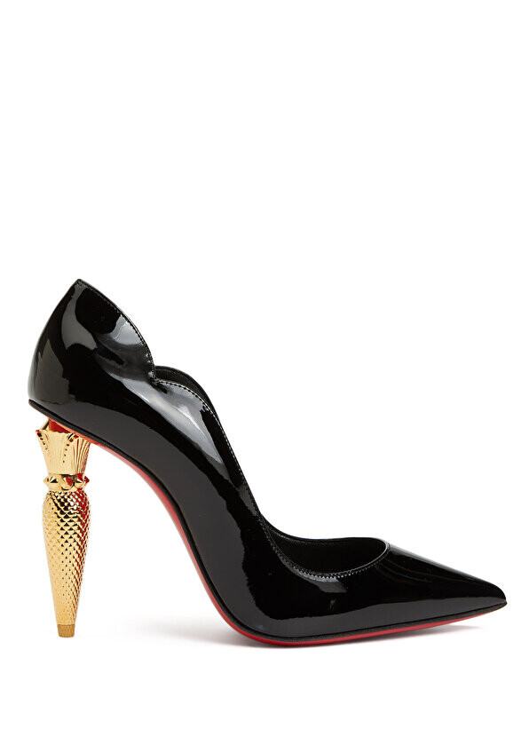 

Черные кожаные туфли на шпильке Christian Louboutin