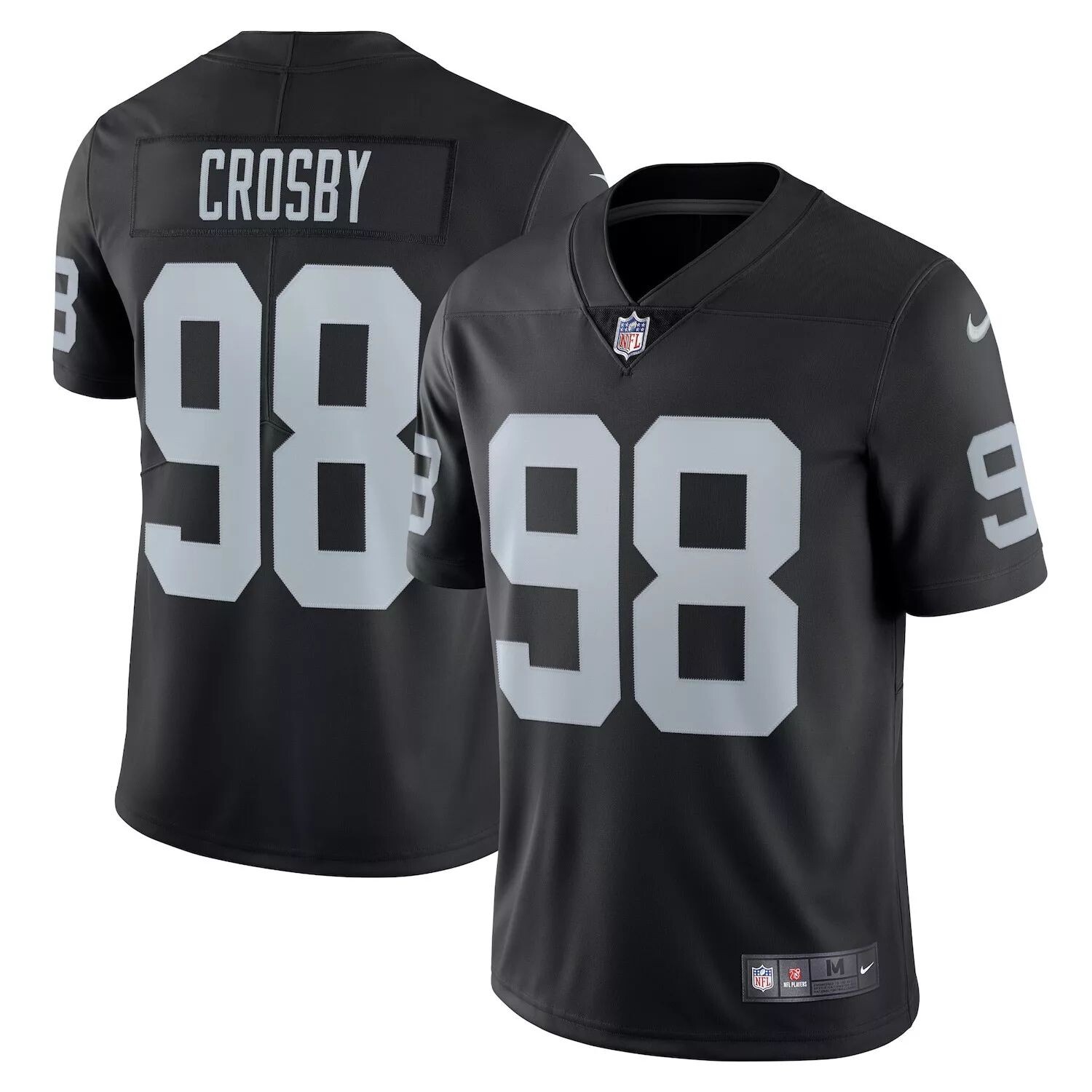 

Мужская черная майка Nike Maxx Crosby Las Vegas Raiders Limited
