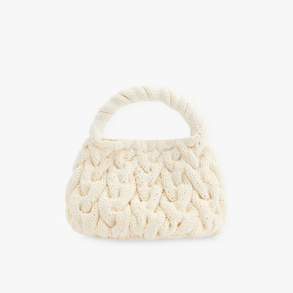 

Сумка с косичной вязкой Jw Anderson, белый