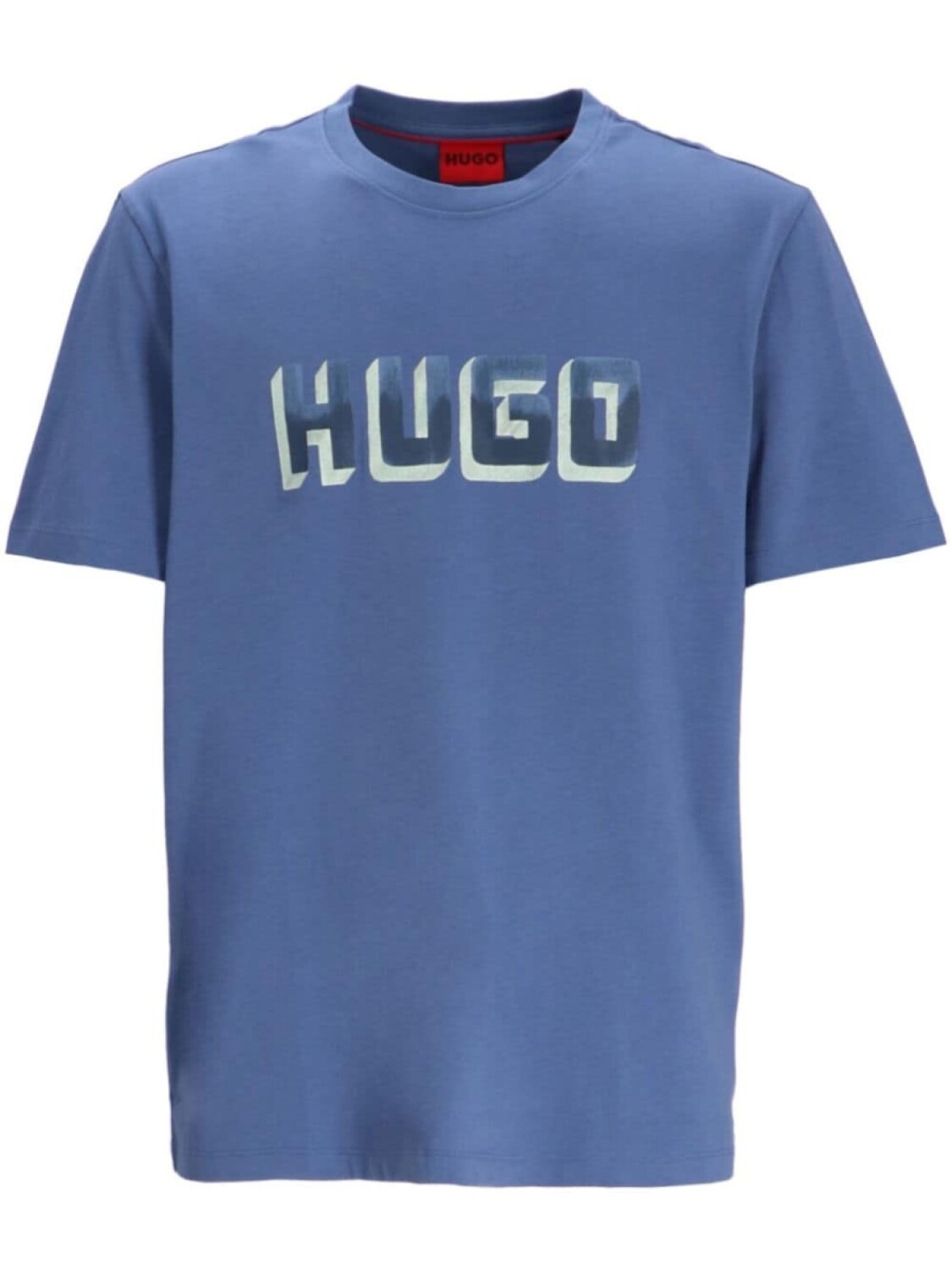 

HUGO футболка из хлопка с логотипом, синий