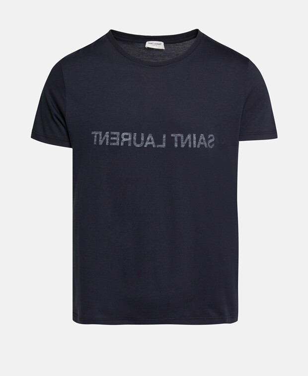 

Футболка Saint Laurent, темно-синий