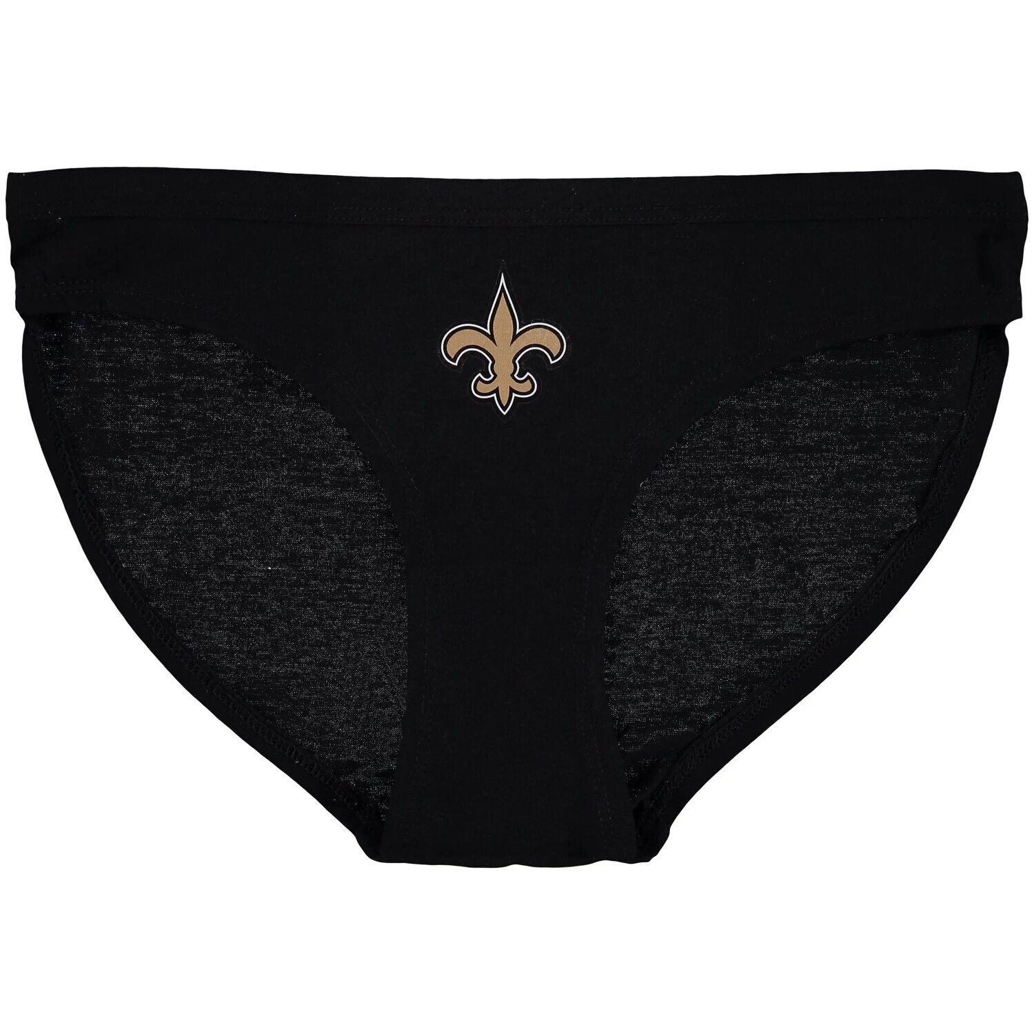 

Женские спортивные черные однотонные трусики с логотипом New Orleans Saints Concepts