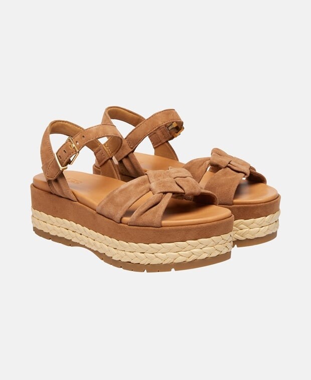 

Босоножки на платформе Ugg, кэмел