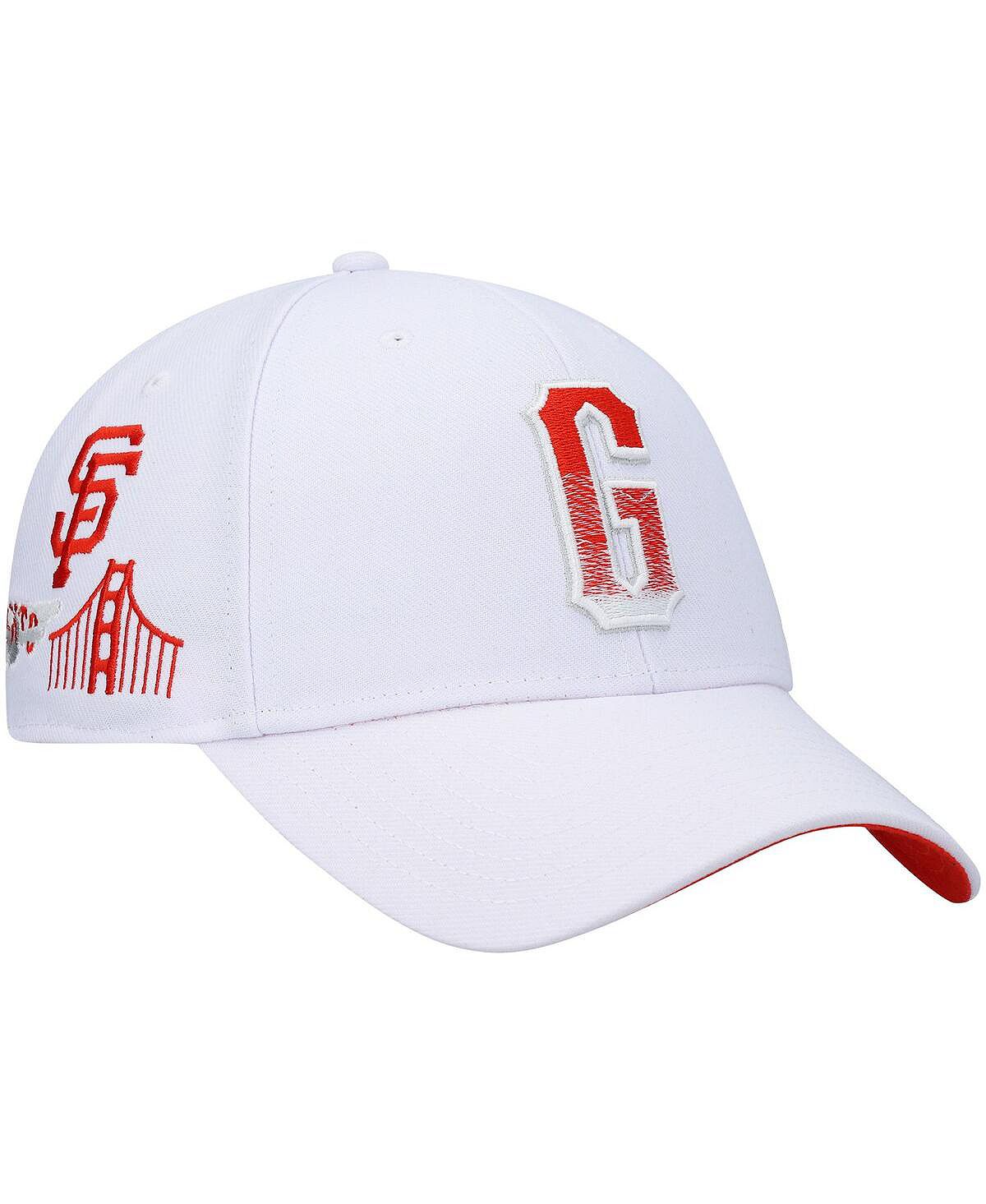Мужская белая регулируемая кепка San Francisco Giants City Connect MVP '47 Brand