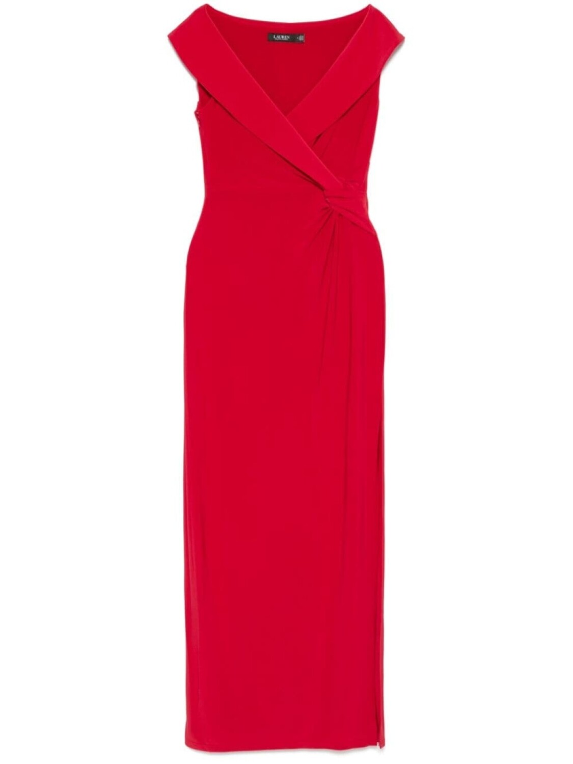 

Lauren Ralph Lauren платье макси с драпировкой, красный