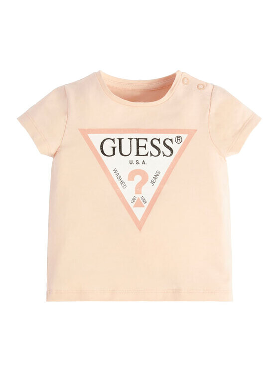 

Футболка стандартного кроя Guess, розовый
