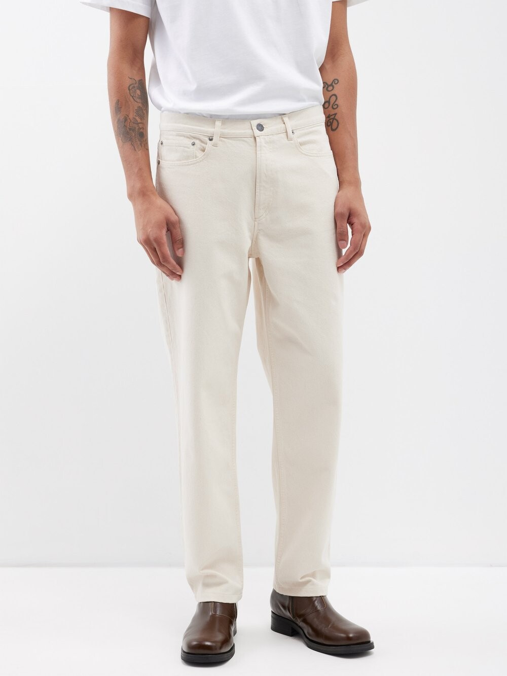 

Джинсы прямого кроя martin A.P.C., бежевый