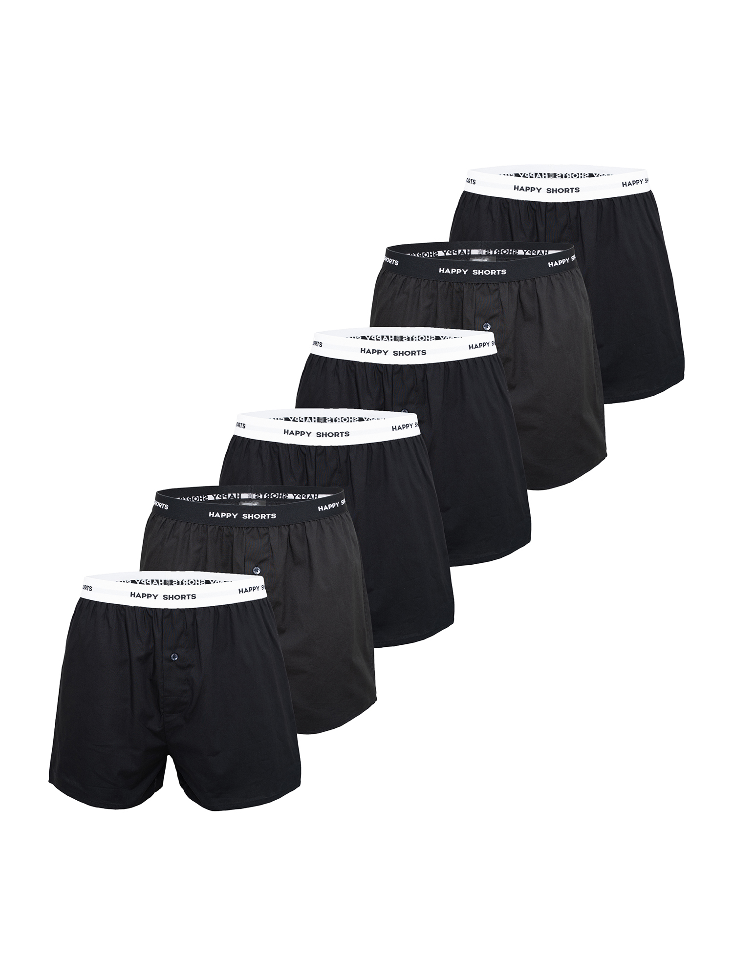 Боксеры Happy Shorts Boxer Mix, цвет Solid Black
