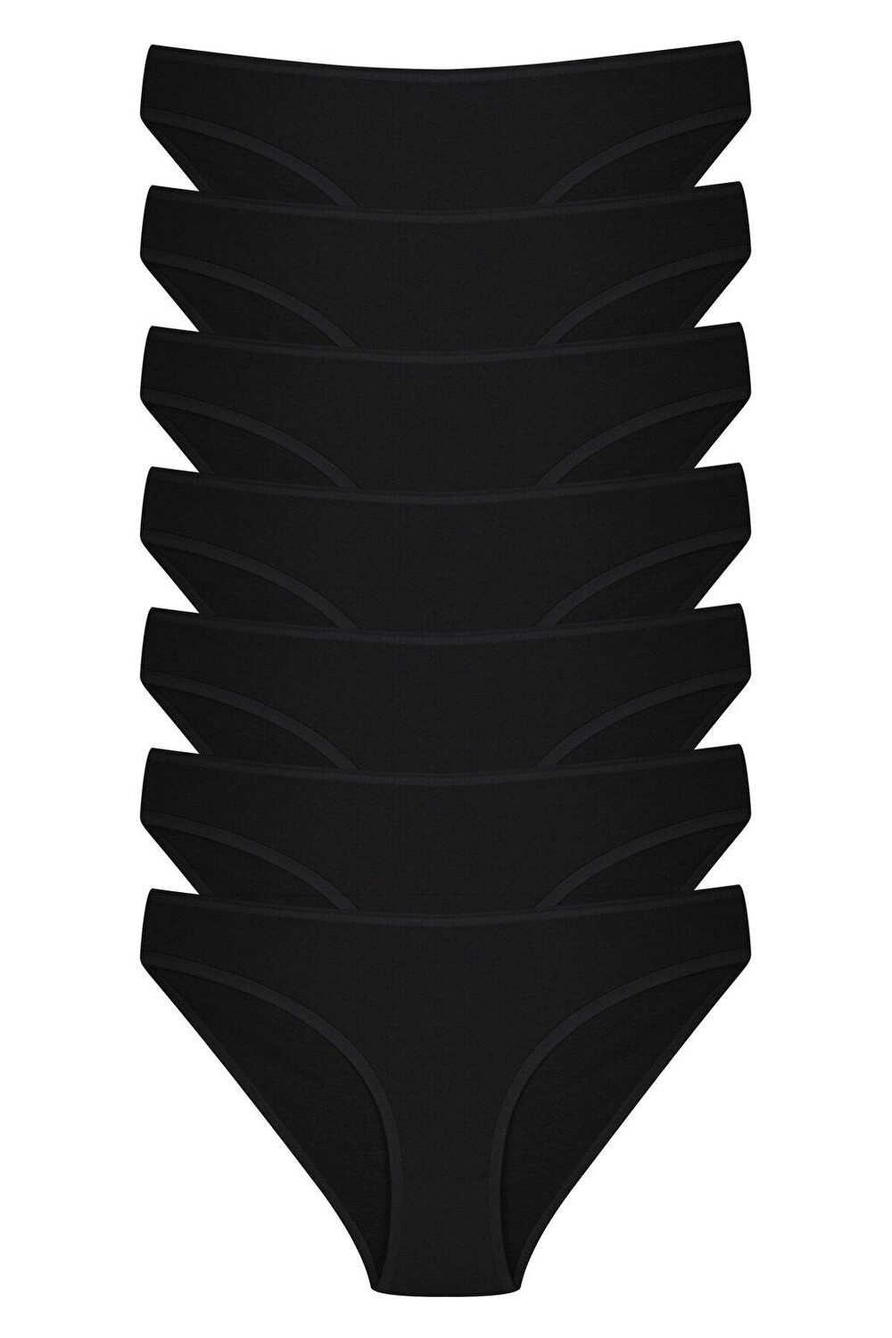 

Женские трусики из хлопка и лайкры, 7 шт. Dominant, черный