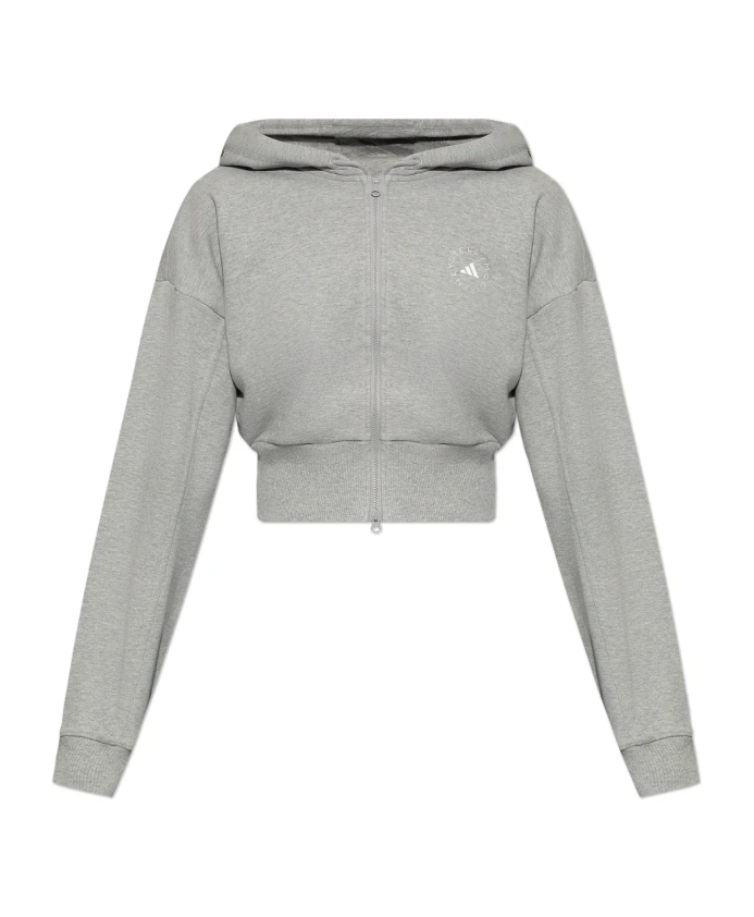 

Короткая толстовка Adidas By Stella Mccartney, серый