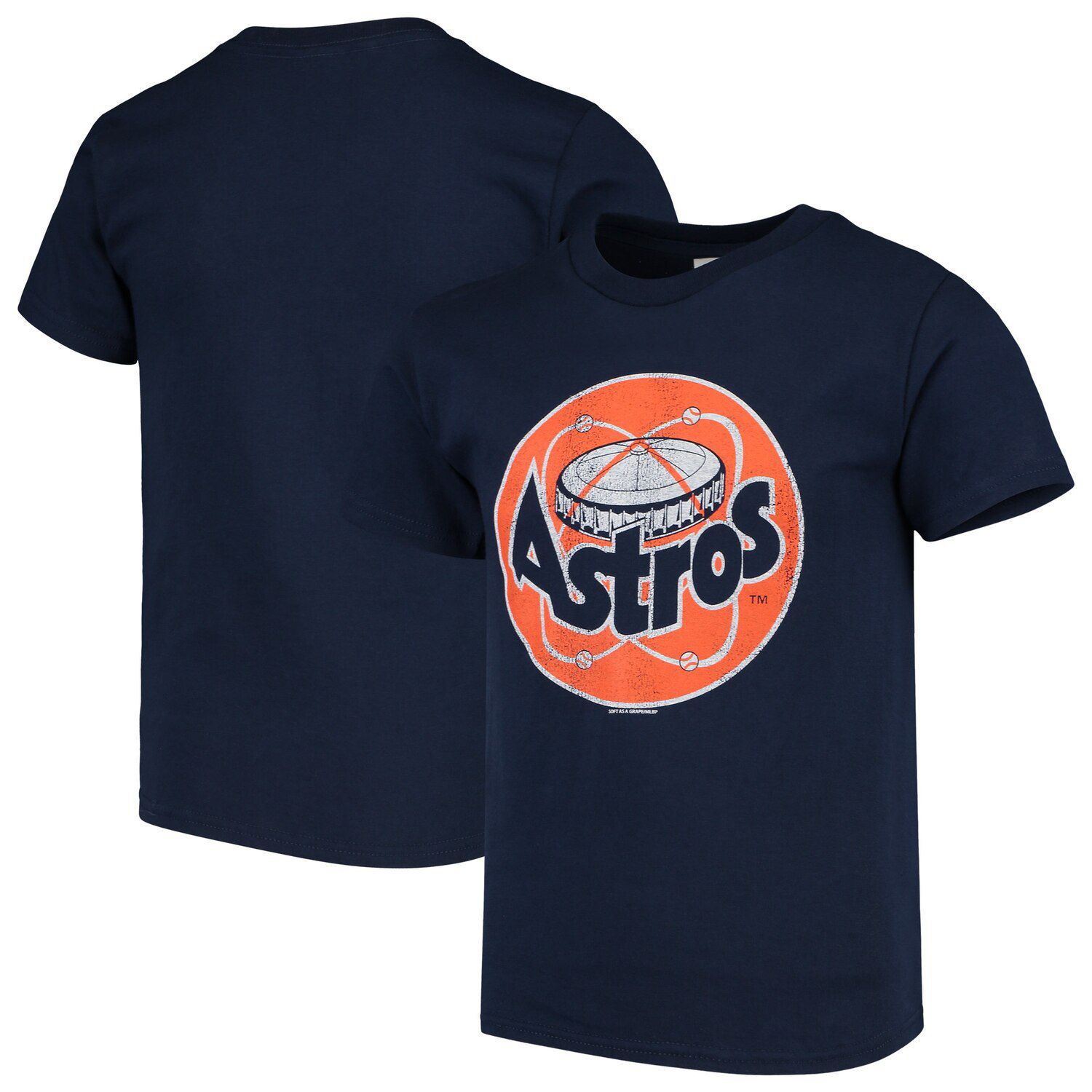 

Темно-синяя футболка Youth Soft as a Grape Houston Astros Cooperstown Collection Unbranded