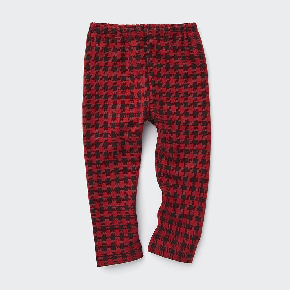 

Колготки Uniqlo унисекс бархатные флисовы теплые, красный