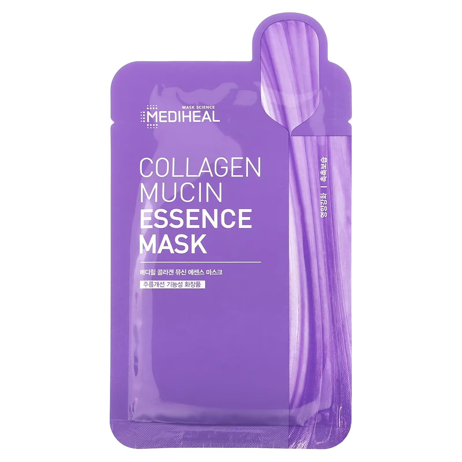 цена MEDIHEAL Collagen Mucin Essence Beauty Mask, 1 тканевая маска, 0,68 жидких унций (20 мл)