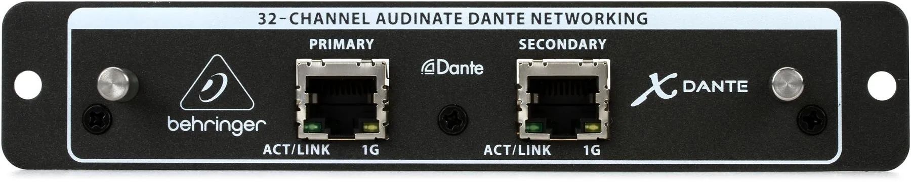 Карта dante для behringer x32