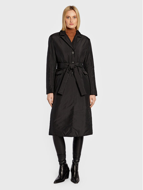 

Переходное пальто стандартного кроя Trussardi, черный