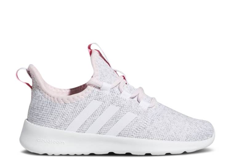 Adidas cloudfoam white store pink