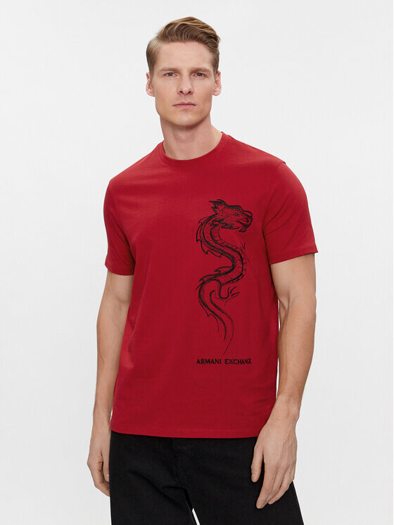 

Футболка стандартного кроя Armani Exchange, красный