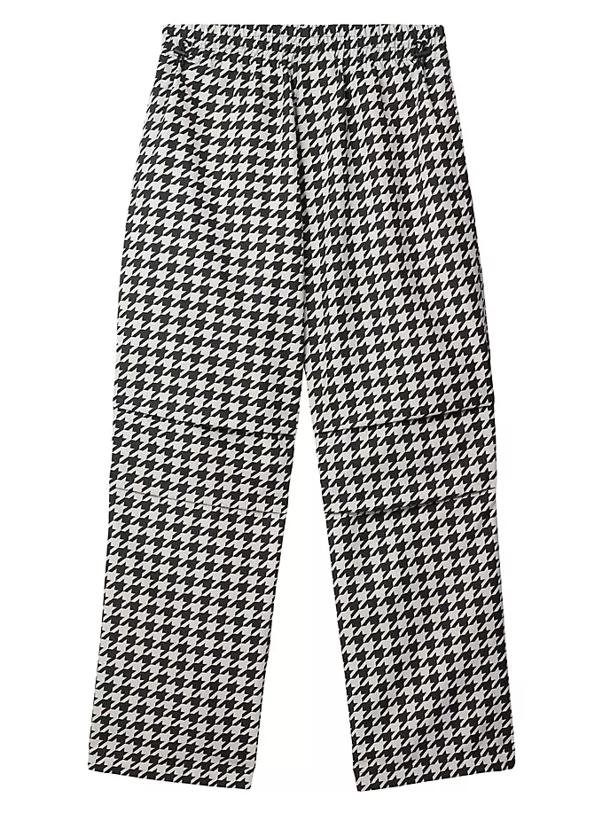 

Брюки Pat EKD с узором «гусиные лапки» Burberry, белый
