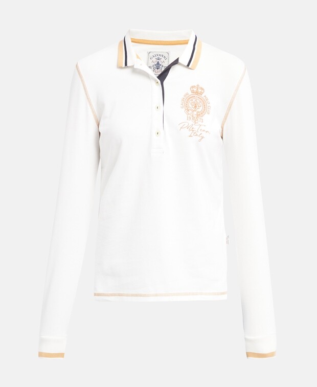 

Рубашка-поло с длинными рукавами Galvanni, шерсть белый