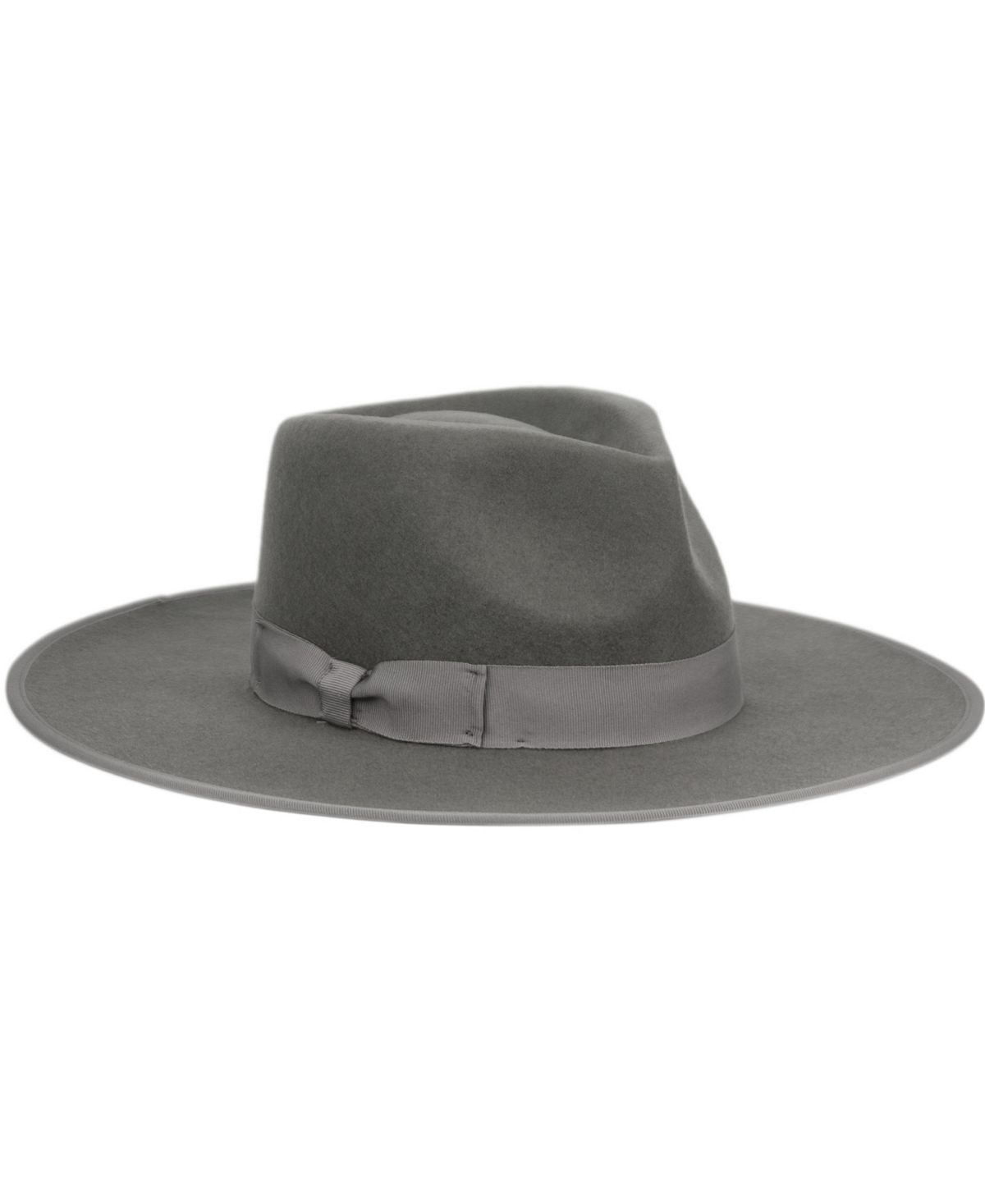 Женская фетровая шляпа Rancher Fedora с широкими полями Angela & William, серый цена и фото