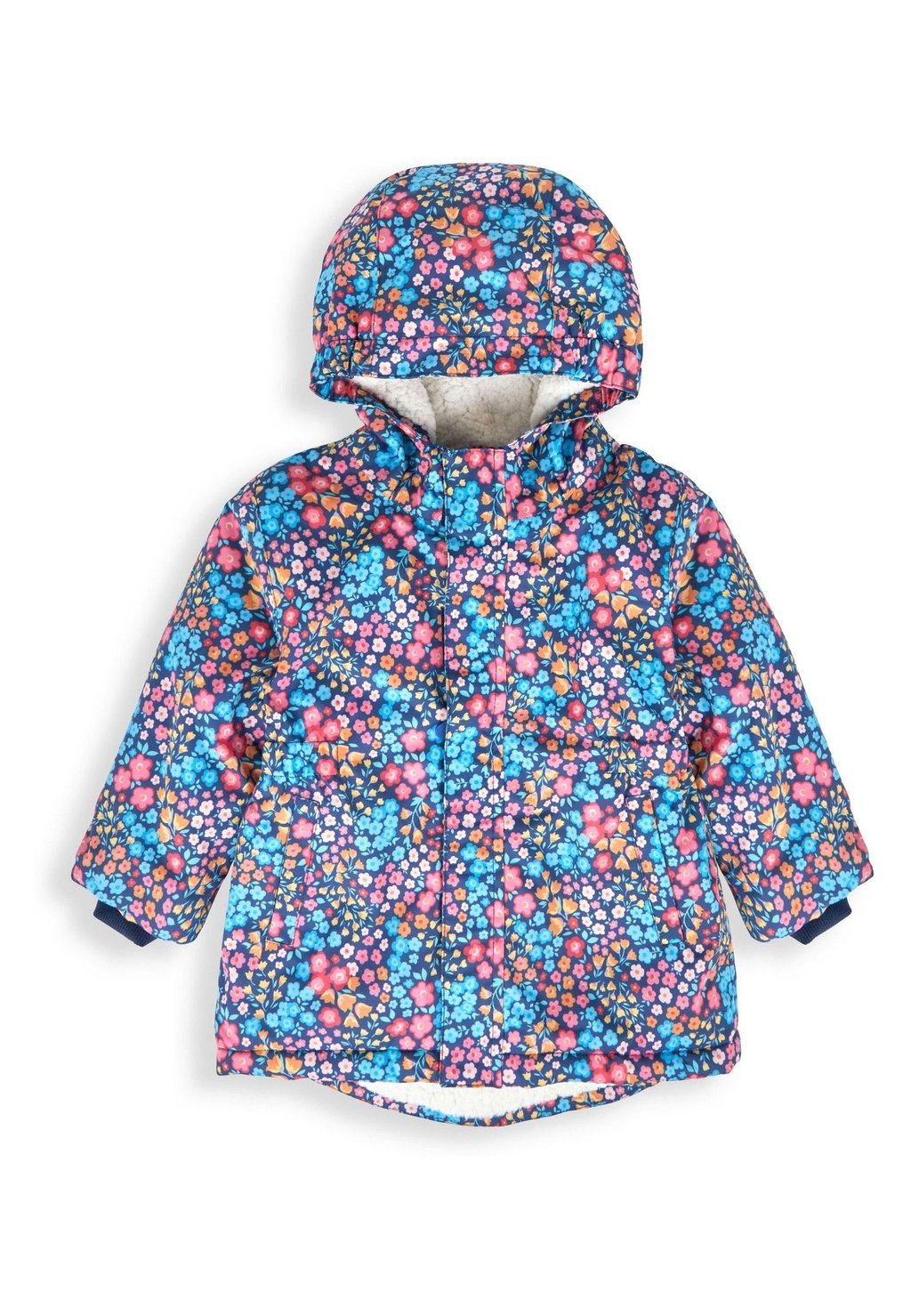 

Парка Floral JoJo Maman Bébé, цвет navy