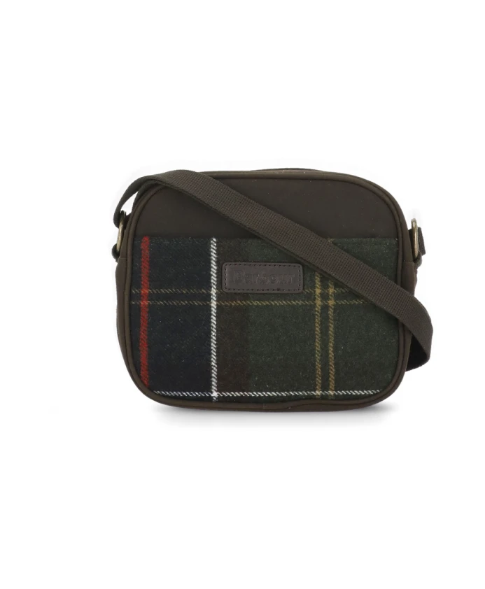 

Сумка через плечо с рисунком в клетку тартан Barbour, зеленый