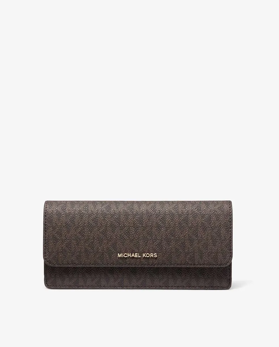 

Большой женский кошелек с логотипом Michael Michael Kors, коричневый