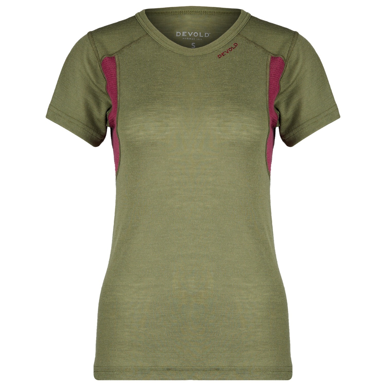 

Рубашка из мериноса Devold Hiking Woman T Shirt, цвет Lichen/Beetrooth