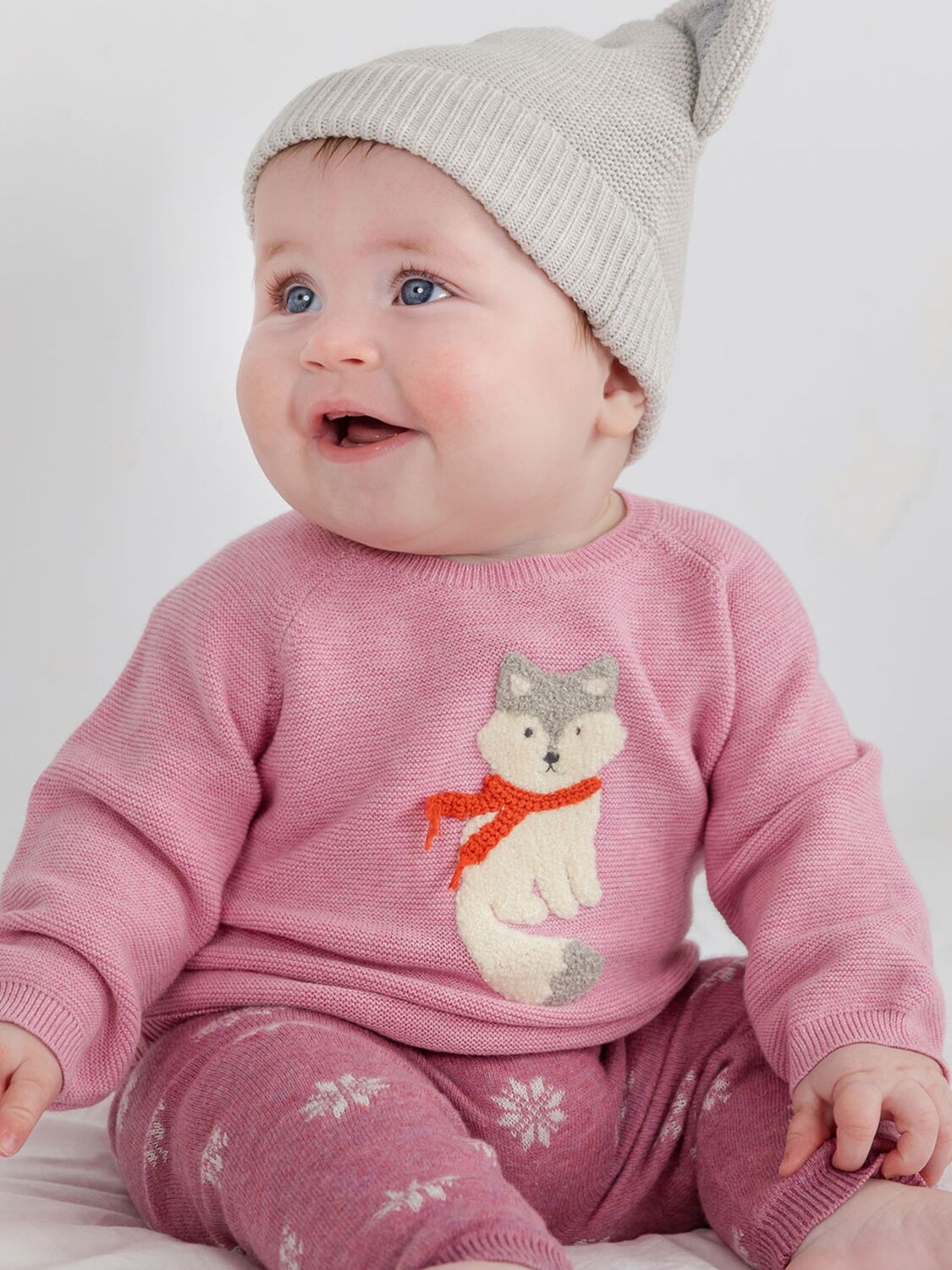 

Джемпер Purebaby из органического хлопка из песца, сумеречный меланж
