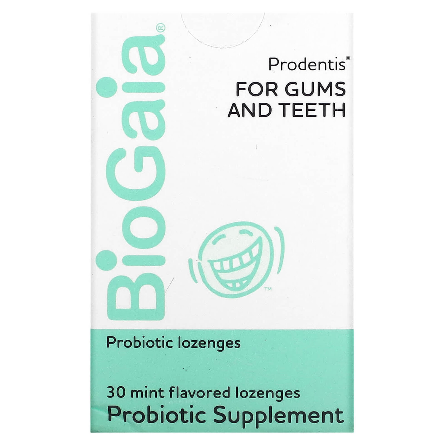 

Prodentis, для десен и зубов, мята, 30 пастилок с пробиотиками, BioGaia
