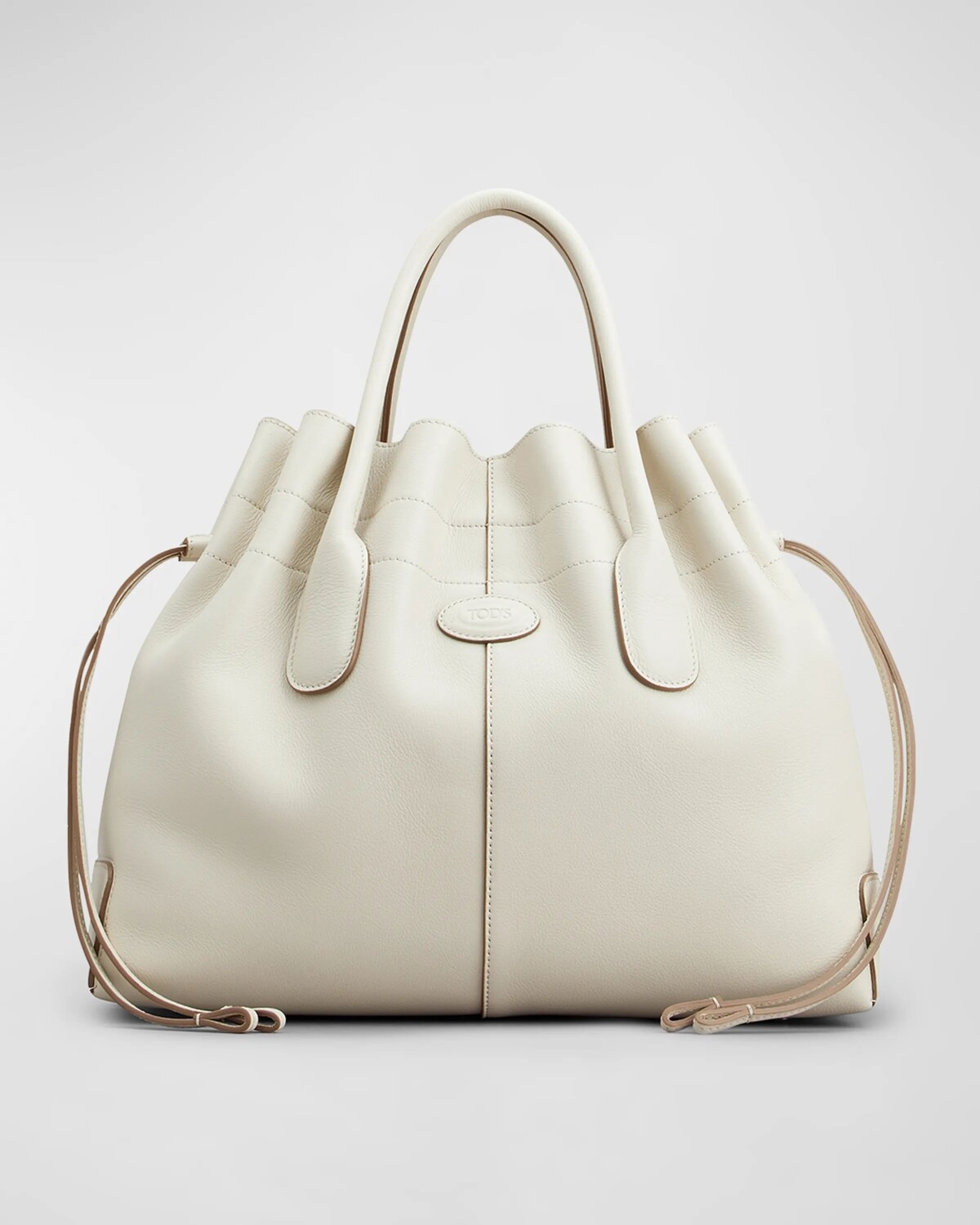 

Маленькая сумка Di с верхней ручкой на шнурке Tod's, цвет Bianco Calce