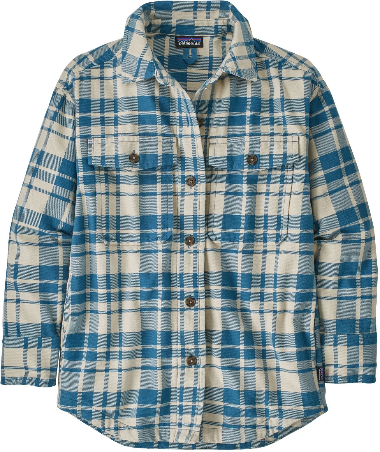 цена Фланелевая верхняя рубашка тяжелого веса Fjord – женская Patagonia, синий