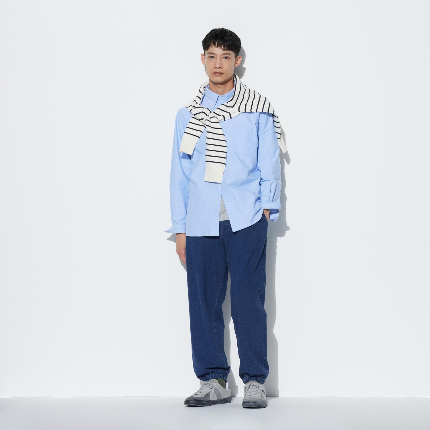 

Джоггеры UNIQLO эластичные, синий