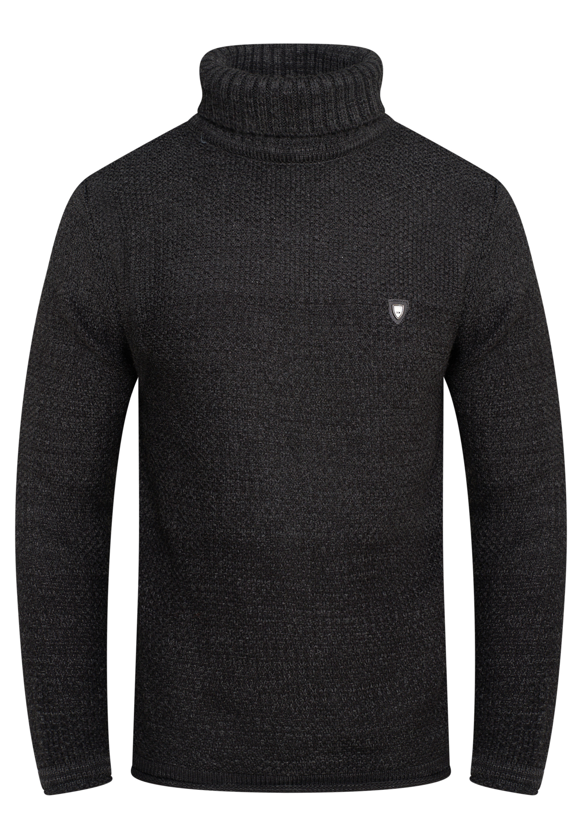 Пуловер behype Rollkragen MKBloro, темно серый пуловер behype mkboni серый