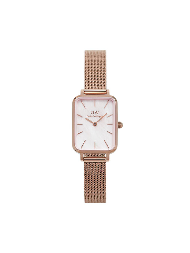 

Часы Quadro Pressed DW00100510 Daniel Wellington, розовый/золотой