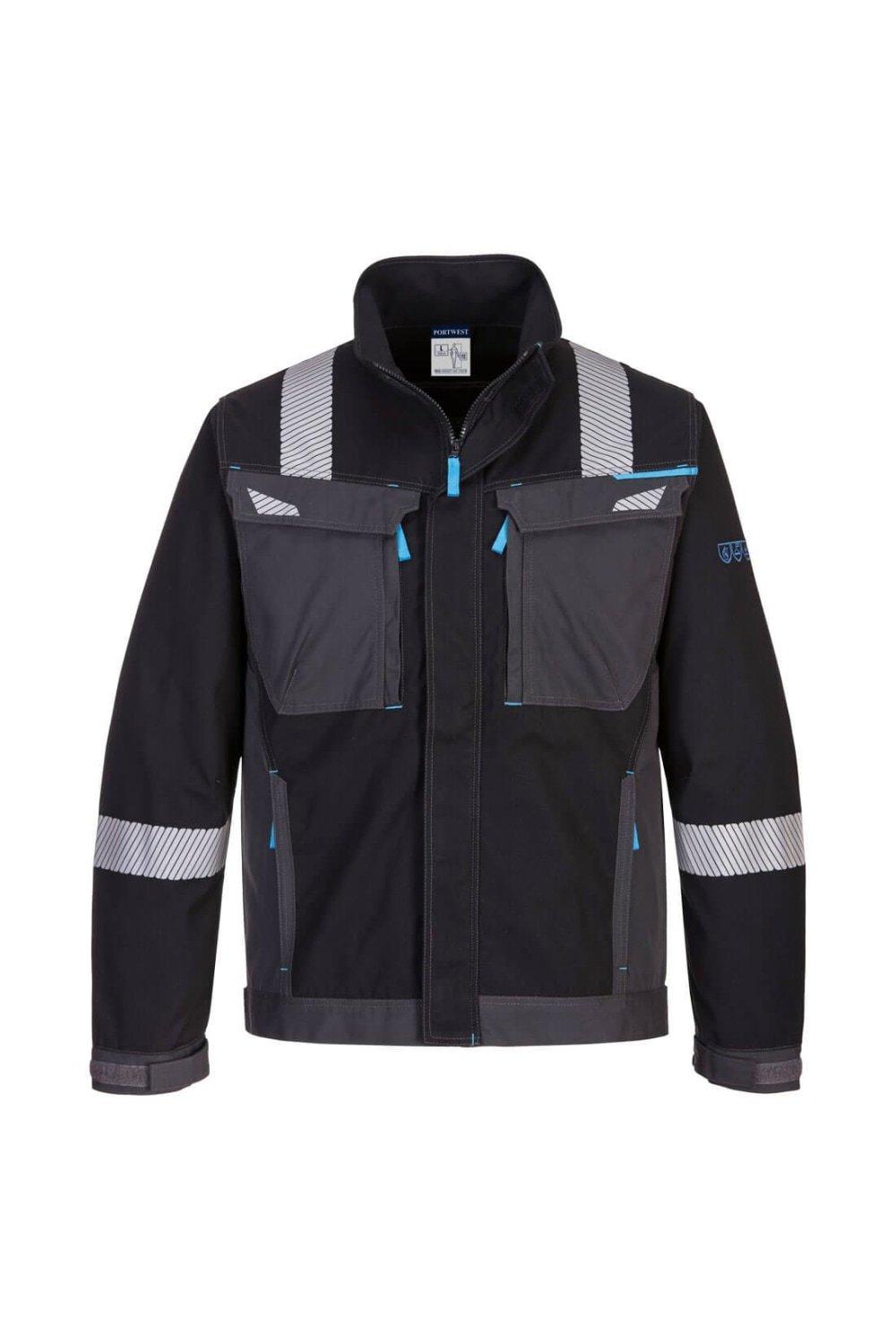 Огнестойкая рабочая куртка WX3 Portwest, черный 2017 2022 в стильный спойлер для tesla model 3 настоящее углеродное волокно frp матовое углеродное заднее крыло багажника