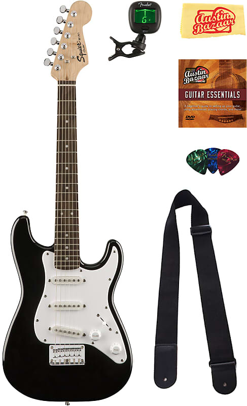 

Электрогитара Fender Squier 3/4-Size Mini Strat - Black w/ Tuner