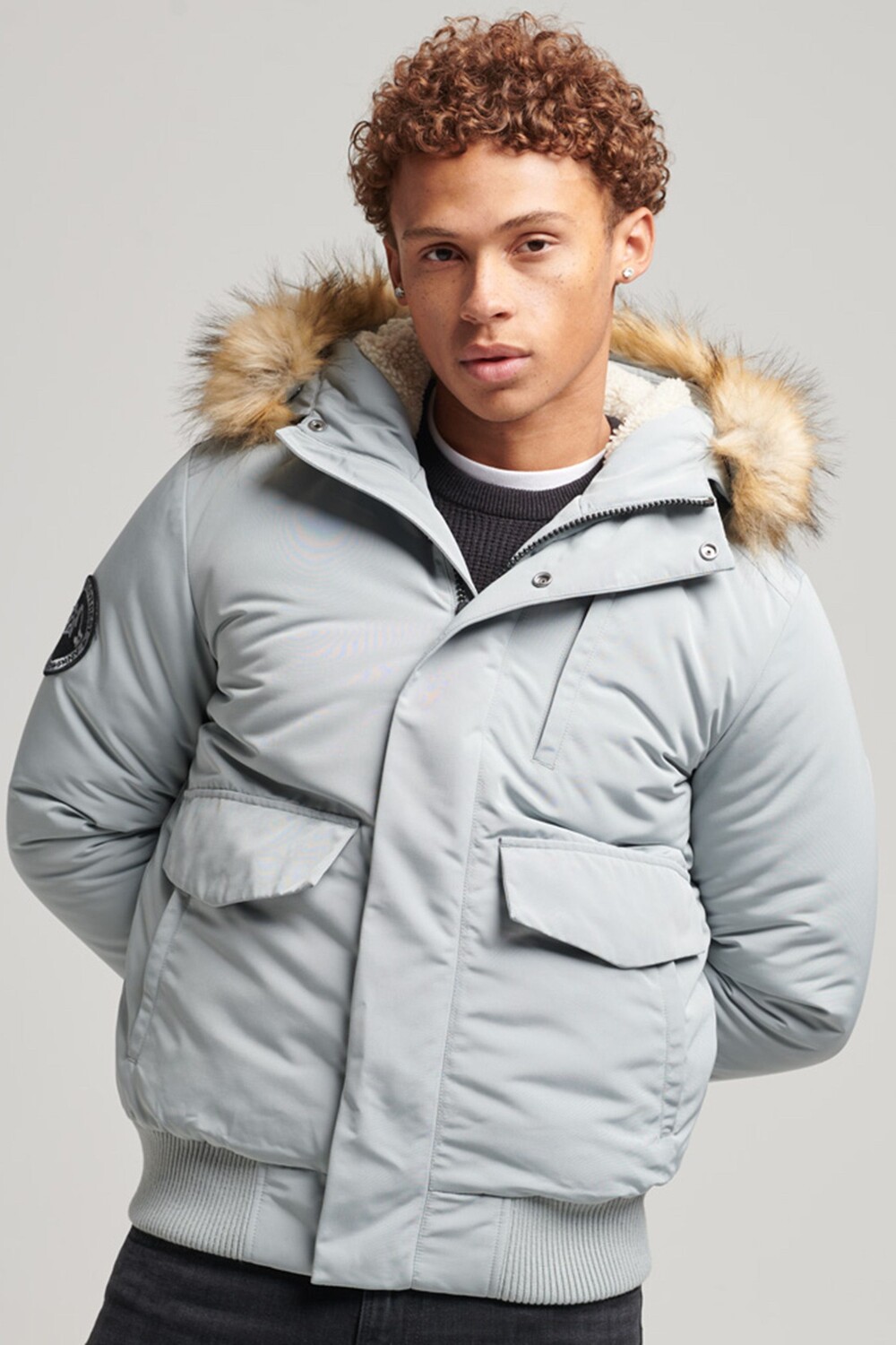 

Бомбер Everest Superdry, синий