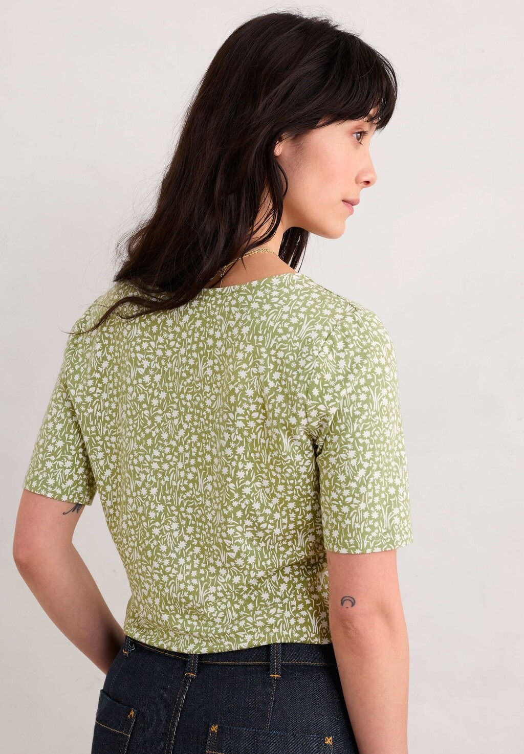 

Футболка с принтом GENTLE WAVE SHORT SLEEVE Seasalt Cornwall, зеленый