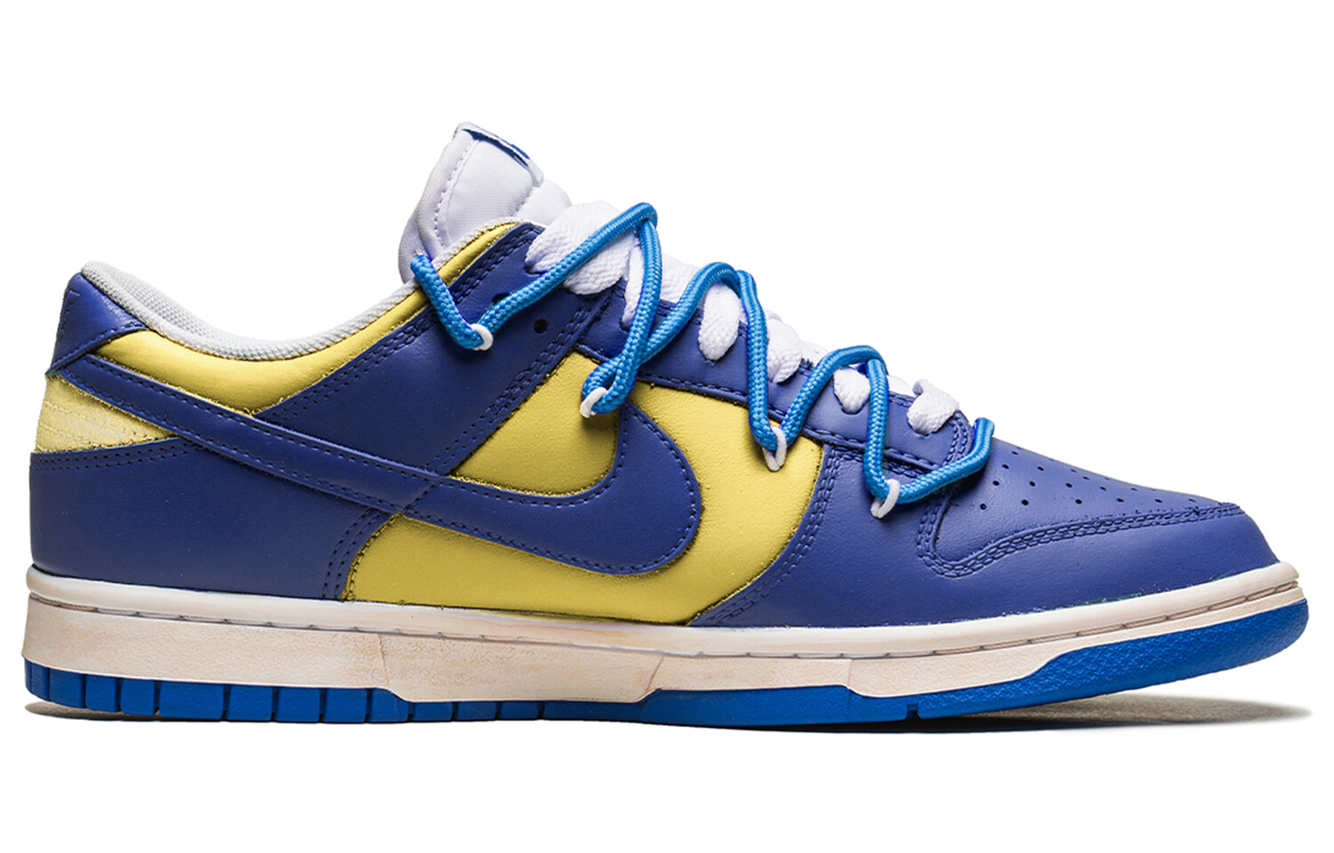 

Кроссовки Nike Dunk Skateboarding Shoes Men Low-top Yellow/blue, синий